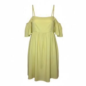 Forever 21 Yellow Off-shoulder Tank Dress Women’s Size S